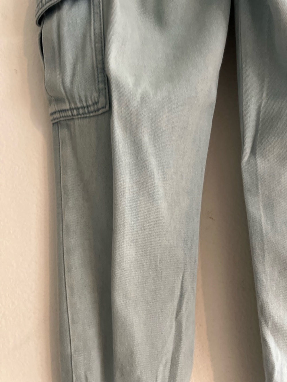 Light Blue and Olive Green Jogger Pants Duo - Picture 6 of 15